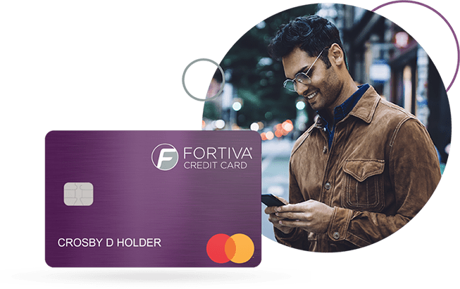 Man making a purchase with a MyFortiva Credit Card